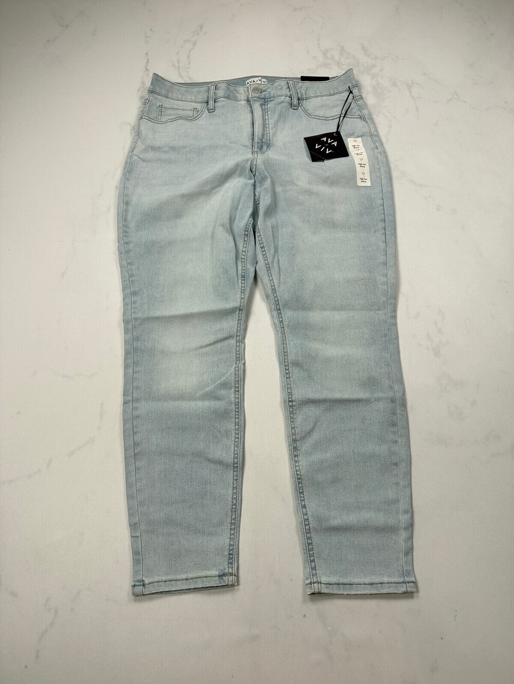 Ava & Viv Jeans Light Blue 90S Jeans - Womens 17
